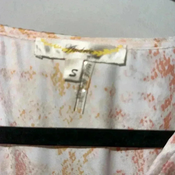 Andree Women’s Dress, Size S, Orange & Cream High low - Picture 8 of 8